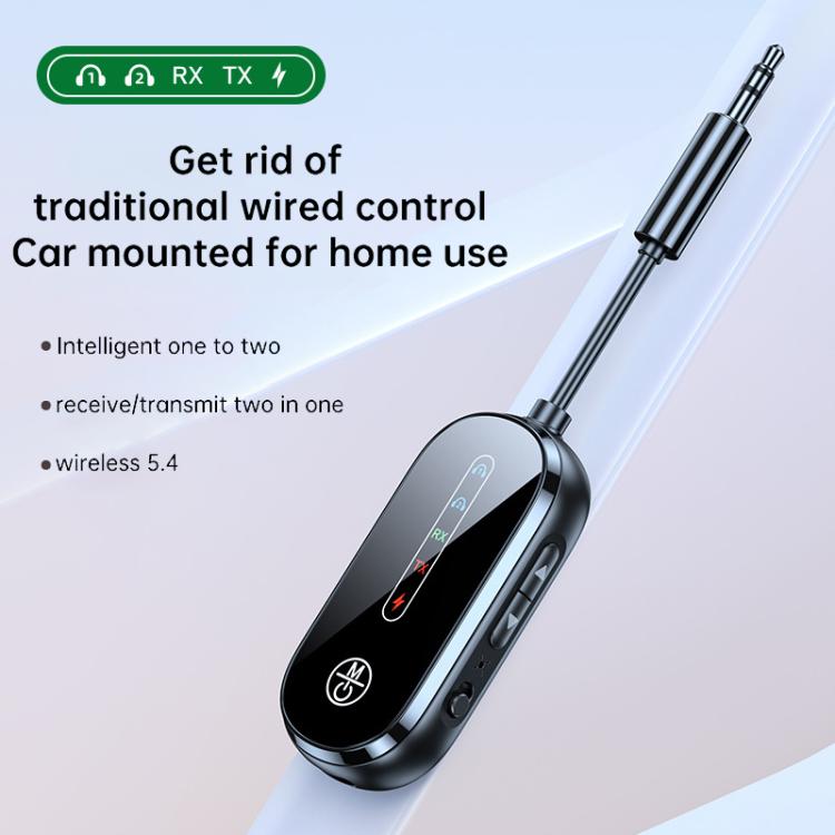 C83 Pro 2 in 1 Car Wireless Audio Adapter 3.5mm Audio Receiver Transmitter(Black) - Audio Receiver Transmitter by buy2fix | Online Shopping UK | buy2fix