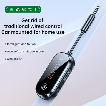 C83 Pro 2 in 1 Car Wireless Audio Adapter 3.5mm Audio Receiver Transmitter(Black) - Audio Receiver Transmitter by buy2fix | Online Shopping UK | buy2fix