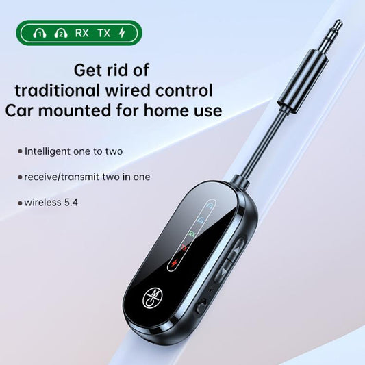 C83 Pro 2 in 1 Car Wireless Audio Adapter 3.5mm Audio Receiver Transmitter(Black) - Audio Receiver Transmitter by buy2fix | Online Shopping UK | buy2fix