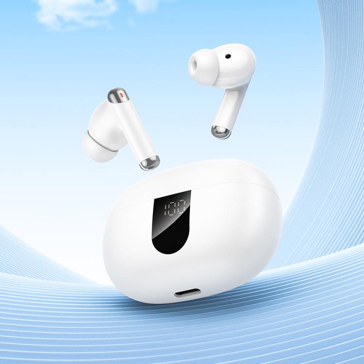 hoco EQ26 Nice True Wireless ANC+ENC Noise Reduction Bluetooth Headphones(White) - Bluetooth Earphone by hoco | Online Shopping UK | buy2fix