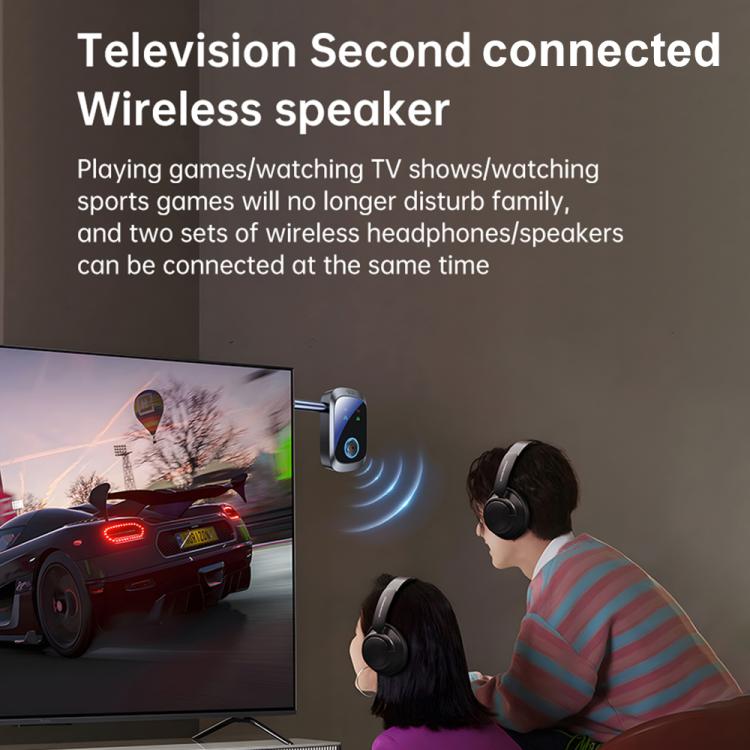 C86S Pro 2 in 1 Car Wireless Audio Adapter 3.5mm Audio Receiver Transmitter(Black) - Audio Receiver Transmitter by buy2fix | Online Shopping UK | buy2fix