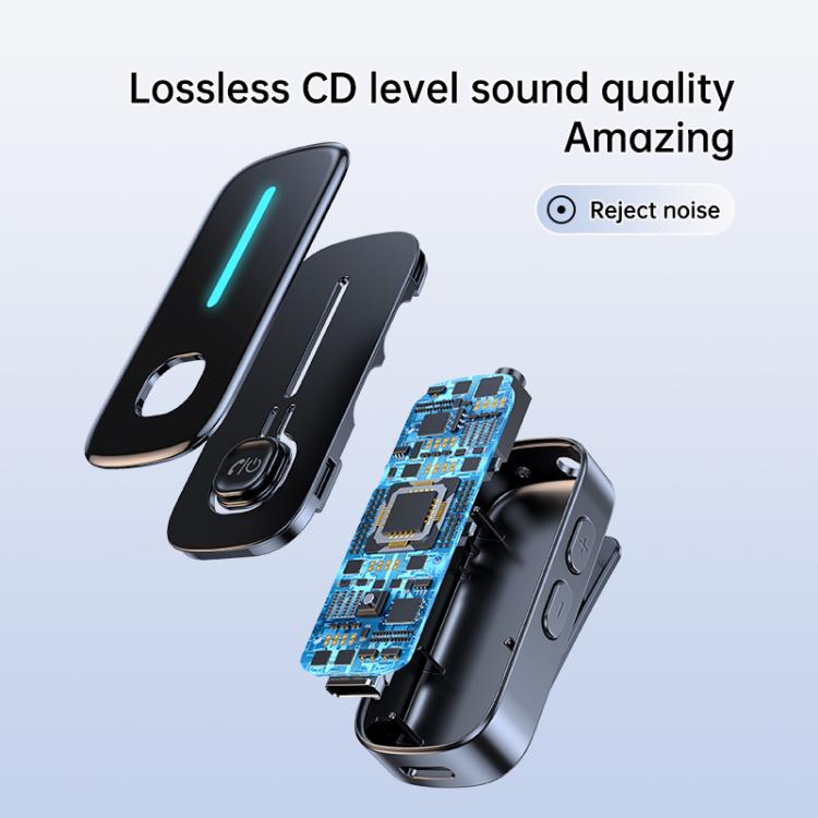 C89 2 in 1 Back Clip Wireless Audio Adapter Car 3.5mm Audio Receiver Transmitter(Black) - Audio Receiver Transmitter by buy2fix | Online Shopping UK | buy2fix