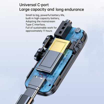 C89 2 in 1 Back Clip Wireless Audio Adapter Car 3.5mm Audio Receiver Transmitter(Black) - Audio Receiver Transmitter by buy2fix | Online Shopping UK | buy2fix