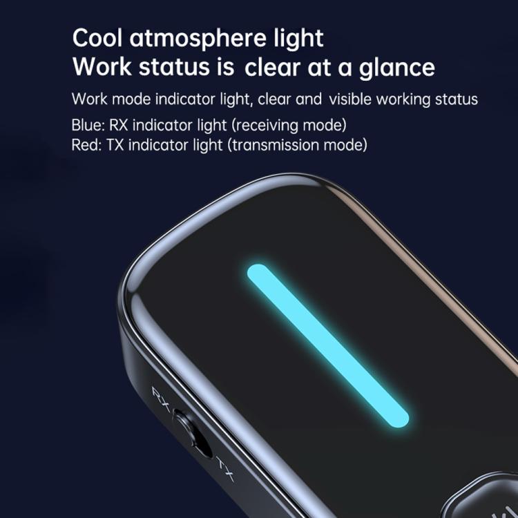 C89 2 in 1 Back Clip Wireless Audio Adapter Car 3.5mm Audio Receiver Transmitter(Black) - Audio Receiver Transmitter by buy2fix | Online Shopping UK | buy2fix