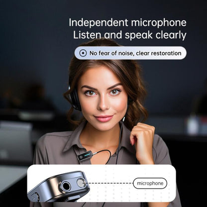 C89 2 in 1 Back Clip Wireless Audio Adapter Car 3.5mm Audio Receiver Transmitter(Black) - Audio Receiver Transmitter by buy2fix | Online Shopping UK | buy2fix