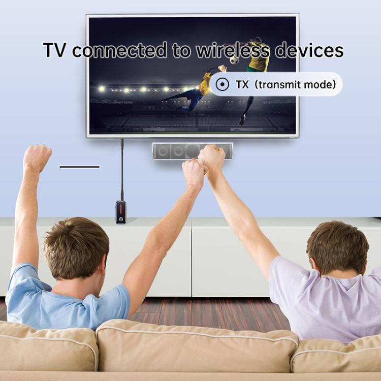 C89 2 in 1 Back Clip Wireless Audio Adapter Car 3.5mm Audio Receiver Transmitter(Black) - Audio Receiver Transmitter by buy2fix | Online Shopping UK | buy2fix