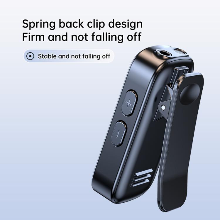 C89 2 in 1 Back Clip Wireless Audio Adapter Car 3.5mm Audio Receiver Transmitter(Black) - Audio Receiver Transmitter by buy2fix | Online Shopping UK | buy2fix