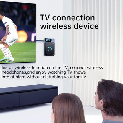 JS2 2 in 1 Car Wireless Audio Adapter 3.5mm Audio Receiver Transmitter(Black) - Audio Receiver Transmitter by buy2fix | Online Shopping UK | buy2fix