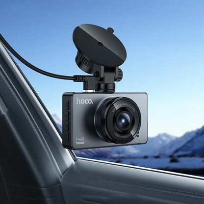 hoco DV14 3 inch IPS HD Display Driving Recorder(Metal Grey) - Car DVRs by hoco | Online Shopping UK | buy2fix
