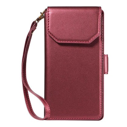 For iPhone Air Multi Card Wallet Leather Phone Case with Strap(Red) - iPhone Air Cases by buy2fix | Online Shopping UK | buy2fix