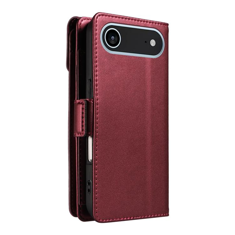 For iPhone Air Multi Card Wallet Leather Phone Case with Strap(Red) - iPhone Air Cases by buy2fix | Online Shopping UK | buy2fix