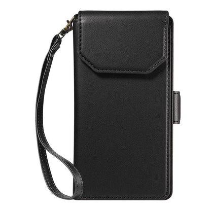For iPhone Air Multi Card Wallet Leather Phone Case with Strap(Black) - iPhone Air Cases by buy2fix | Online Shopping UK | buy2fix