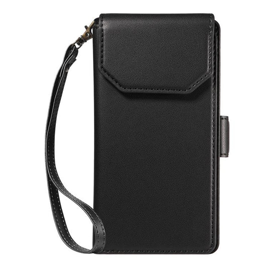 For iPhone Air Multi Card Wallet Leather Phone Case with Strap(Black) - iPhone Air Cases by buy2fix | Online Shopping UK | buy2fix