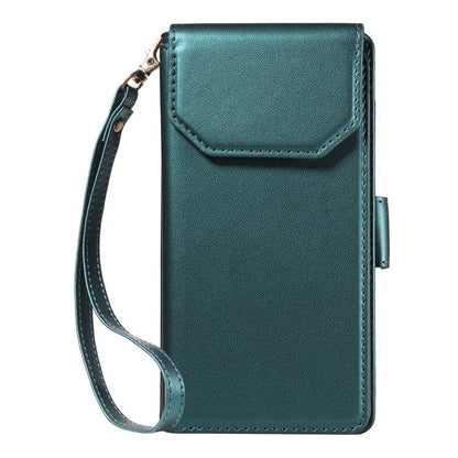 For iPhone Air Multi Card Wallet Leather Phone Case with Strap(Green) - iPhone Air Cases by buy2fix | Online Shopping UK | buy2fix