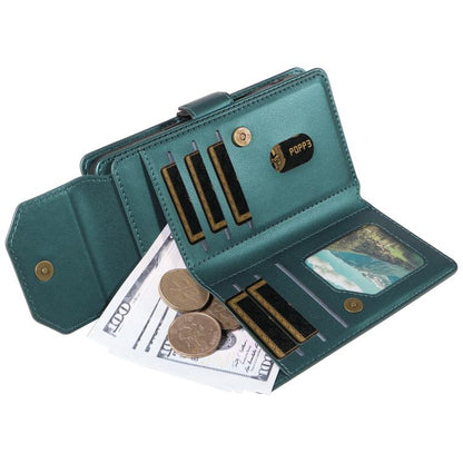 For iPhone Air Multi Card Wallet Leather Phone Case with Strap(Green) - iPhone Air Cases by buy2fix | Online Shopping UK | buy2fix