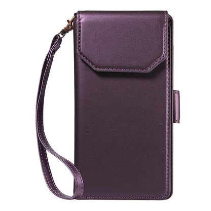 For iPhone Air Multi Card Wallet Leather Phone Case with Strap(Purple) - iPhone Air Cases by buy2fix | Online Shopping UK | buy2fix