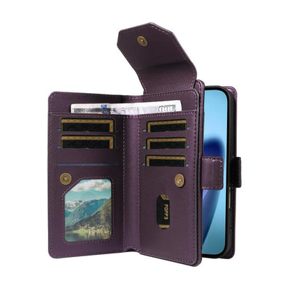For iPhone Air Multi Card Wallet Leather Phone Case with Strap(Purple) - iPhone Air Cases by buy2fix | Online Shopping UK | buy2fix
