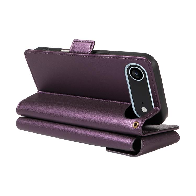 For iPhone Air Multi Card Wallet Leather Phone Case with Strap(Purple) - iPhone Air Cases by buy2fix | Online Shopping UK | buy2fix