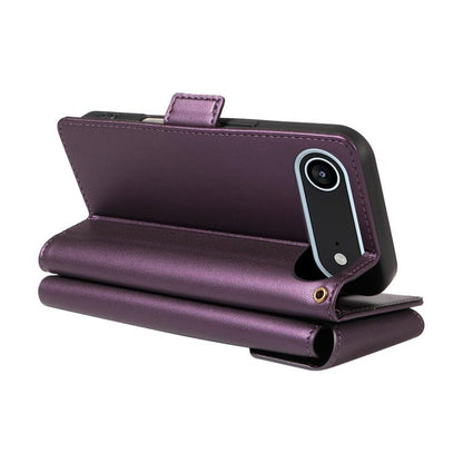 For iPhone Air Multi Card Wallet Leather Phone Case with Strap(Purple) - iPhone Air Cases by buy2fix | Online Shopping UK | buy2fix