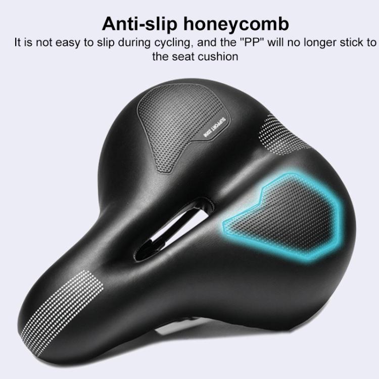 Mountain Bike Shock-absorbing Spring Seat Saddle(Black) - Bicycle Saddle by buy2fix | Online Shopping UK | buy2fix