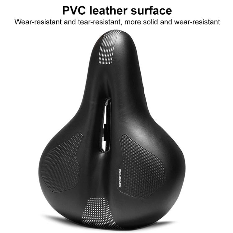 Mountain Bike Shock-absorbing Spring Seat Saddle(Black) - Bicycle Saddle by buy2fix | Online Shopping UK | buy2fix