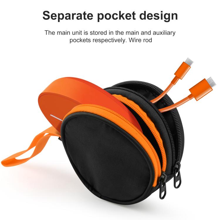 For Solis Lite Mobile WiFi Router Portable Storage Bag Nylon Accessory Bag(Orange Black) - Wireless Routers by buy2fix | Online Shopping UK | buy2fix