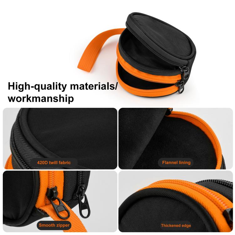 For Solis Lite Mobile WiFi Router Portable Storage Bag Nylon Accessory Bag(Orange Black) - Wireless Routers by buy2fix | Online Shopping UK | buy2fix