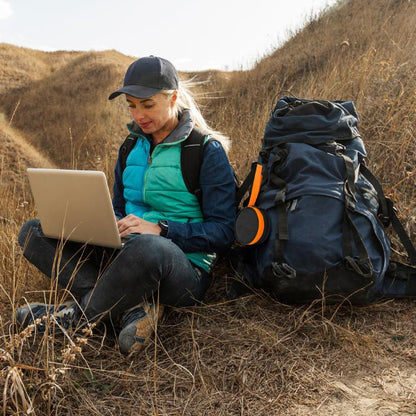 For Solis Lite Mobile WiFi Router Portable Storage Bag Nylon Accessory Bag(Orange Black) - Wireless Routers by buy2fix | Online Shopping UK | buy2fix