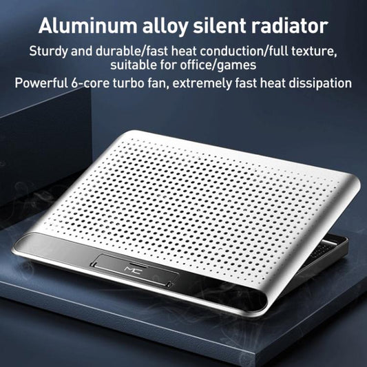 NUOXI Q5A 6-Speed Adjustable 6-Core Large Fan Cooling Pad(Black) - Cooling Pads by NUOXI | Online Shopping UK | buy2fix