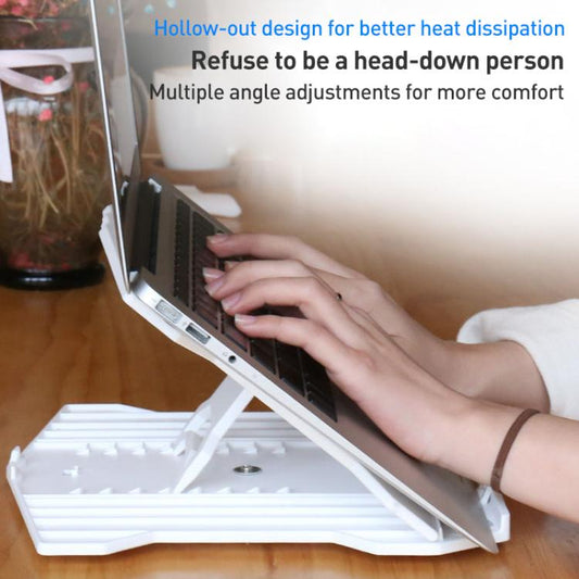 NUOXI N2 8-level Adjustable Laptop Holder, without Turntable(Black) - Laptop Stand by NUOXI | Online Shopping UK | buy2fix