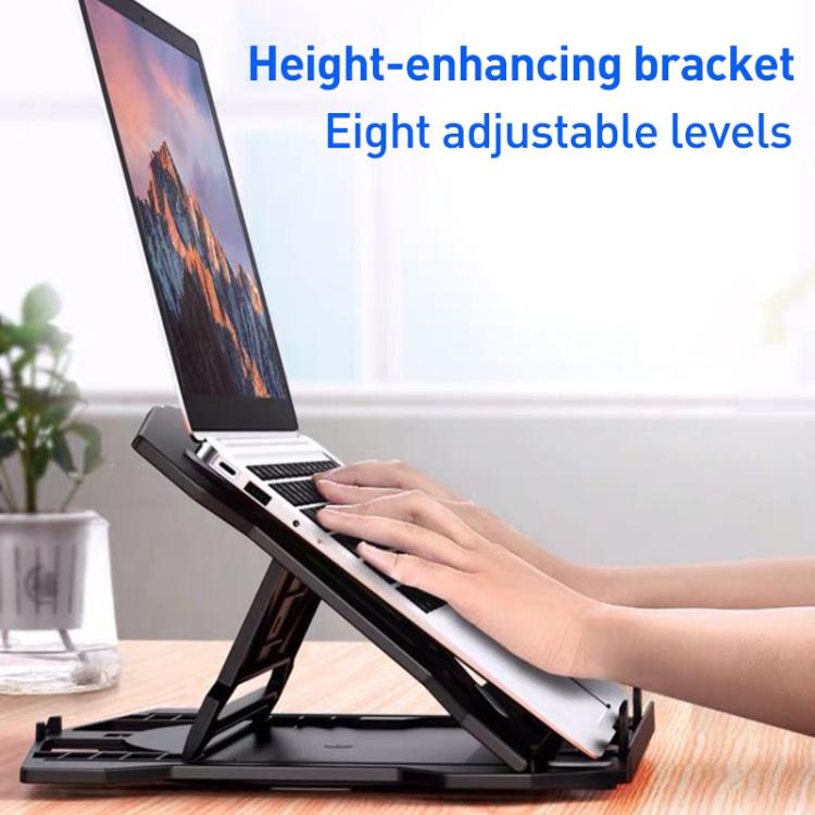 NUOXI N2 8-level Adjustable Laptop Holder, without Turntable(Black) - Laptop Stand by NUOXI | Online Shopping UK | buy2fix