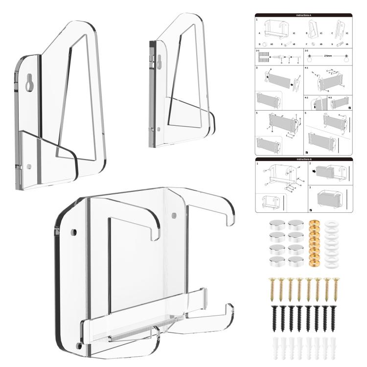 For Starlink Gen 3 Router Acrylic Separable Wall-mounted Bracket(Transparent) - Wireless Routers by buy2fix | Online Shopping UK | buy2fix