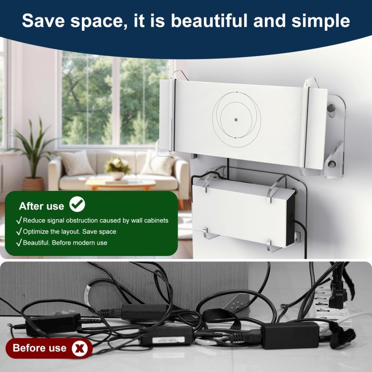 For Starlink Gen 3 Router Acrylic Separable Wall-mounted Bracket(Transparent) - Wireless Routers by buy2fix | Online Shopping UK | buy2fix