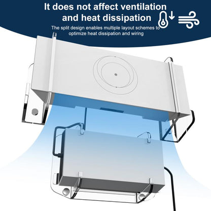 For Starlink Gen 3 Router Acrylic Separable Wall-mounted Bracket(Transparent) - Wireless Routers by buy2fix | Online Shopping UK | buy2fix