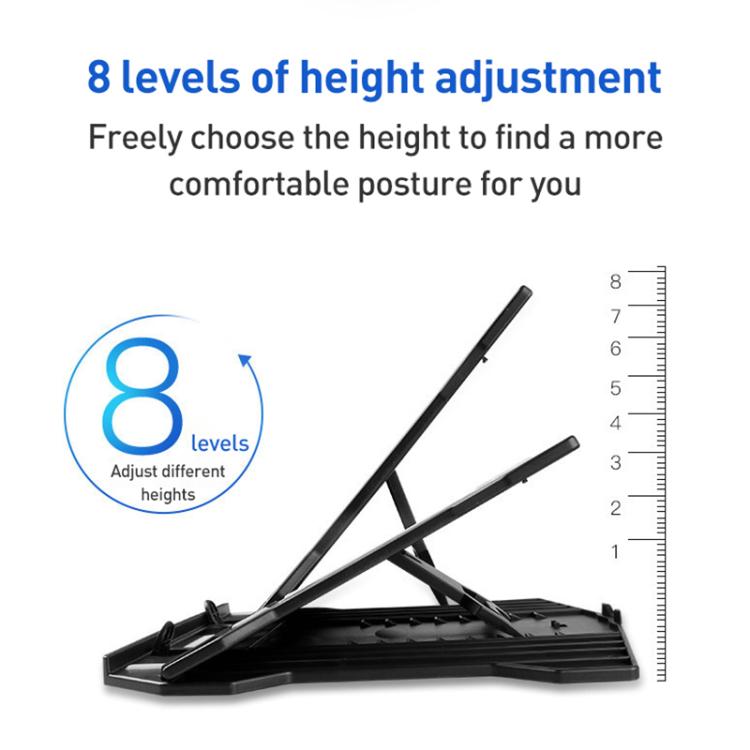 NUOXI N2 8-level Adjustable Laptop Holder, with Turntable(White) - Laptop Stand by NUOXI | Online Shopping UK | buy2fix