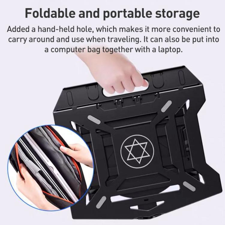 NUOXI N2 8-level Adjustable Laptop Holder, with Turntable(White) - Laptop Stand by NUOXI | Online Shopping UK | buy2fix