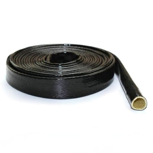 Silicone Fiberglass Fireproof Heat Shield Protective Sleeve Car Line Insulation Protection Cover, 1m Length, Diameter:10mm(Black) - Others by buy2fix | Online Shopping UK | buy2fix