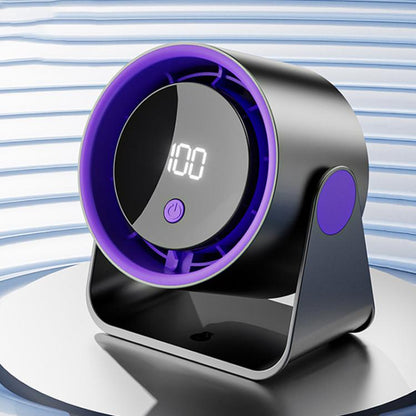 FS-22 Digital Display 100-speed Desktop Air Circulation Electric Fan(Black) - Electric Fans by buy2fix | Online Shopping UK | buy2fix