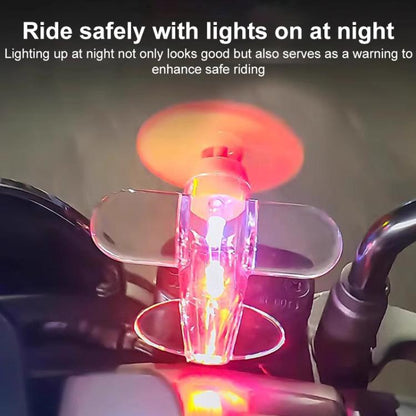 Small Airplane Shaped Motorcycle LED Colored Atmosphere Lights(Red) - Decorative Lights by buy2fix | Online Shopping UK | buy2fix
