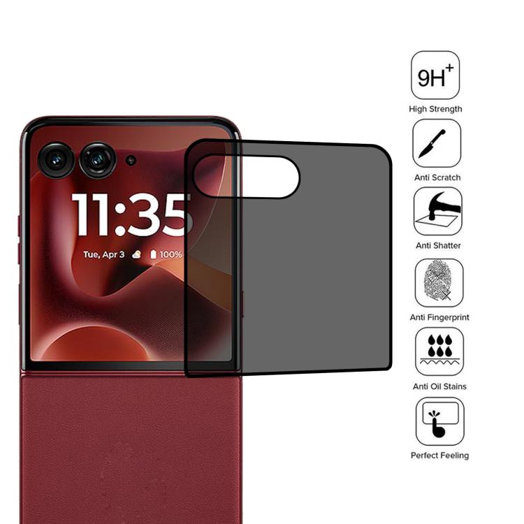 For Motorola Razr 60 Ultra 25pcs 3D Hot Bending Edge Glue Anti-spy Privacy Curved Tempered Glass Film - Motorola Tempered Glass by buy2fix | Online Shopping UK | buy2fix