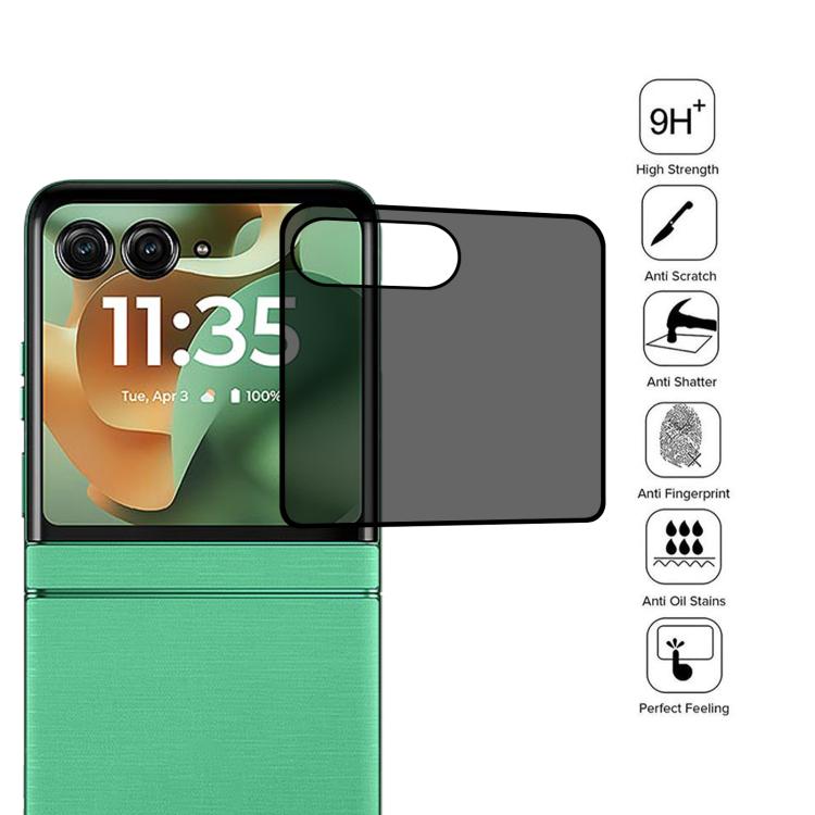 For Motorola Razr 60 25pcs 3D Hot Bending Edge Glue Anti-spy Privacy Curved Tempered Glass Film - Motorola Tempered Glass by buy2fix | Online Shopping UK | buy2fix