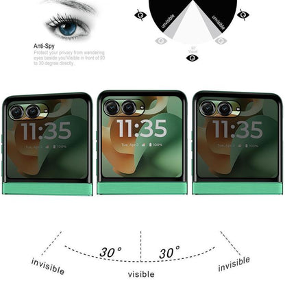 For Motorola Razr 60 25pcs 3D Hot Bending Edge Glue Anti-spy Privacy Curved Tempered Glass Film - Motorola Tempered Glass by buy2fix | Online Shopping UK | buy2fix