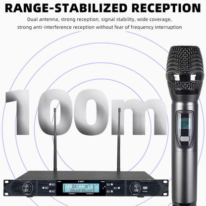U-620 Professional 1 to 2 Waistpack Wireless Headset Microphone System(Black) - Microphone by buy2fix | Online Shopping UK | buy2fix