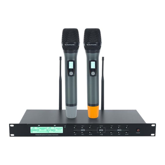 AI-101 Professional Home Karaoke 7-band Reverberation Wireless Microphone(Black)