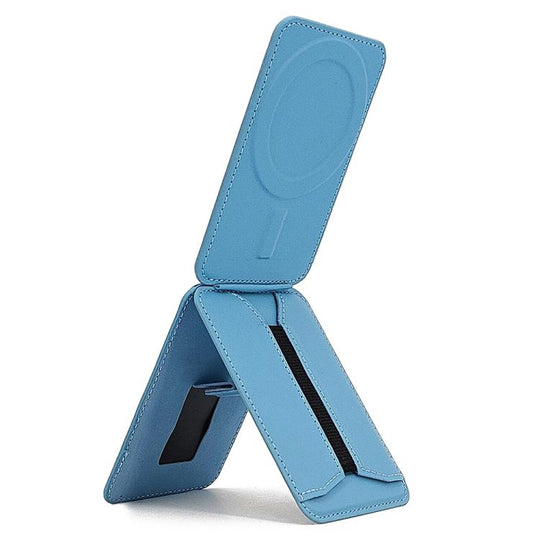 MagSafe Live Broadcast Phone Bracket Card Holder with Elastic Band(Blue)