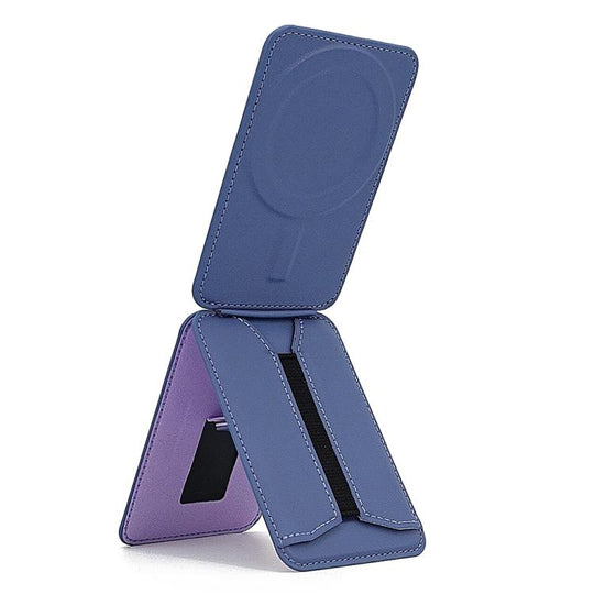 MagSafe Live Broadcast Phone Bracket Card Holder with Elastic Band(Purple)
