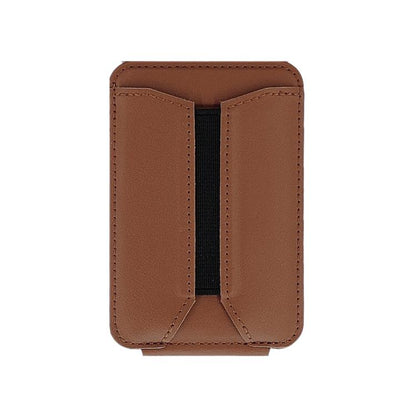 MagSafe Live Broadcast Phone Bracket Card Holder with Elastic Band(Brown) - Stand by buy2fix | Online Shopping UK | buy2fix