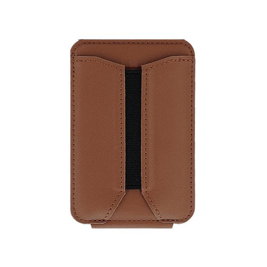 MagSafe Live Broadcast Phone Bracket Card Holder with Elastic Band(Brown) - Stand by buy2fix | Online Shopping UK | buy2fix