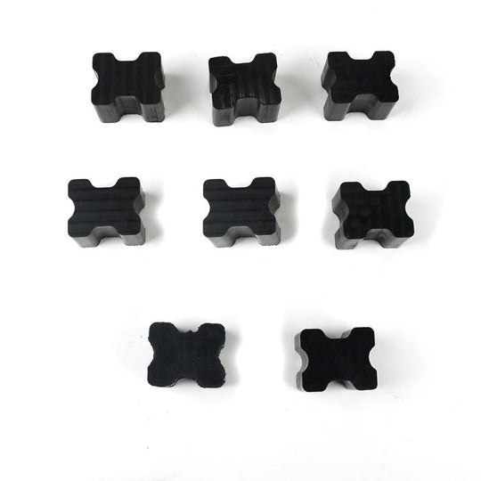 8pcs / Set Car Front Coil Spring Shock Absorber Rubber(Black)