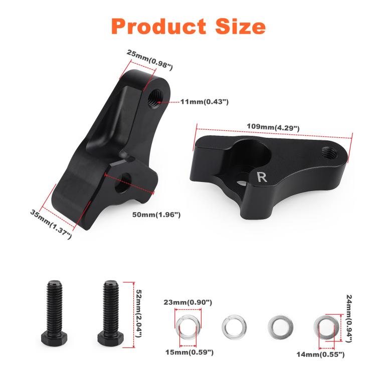Motorcycle 2 inch Rear Slam Shock Lowering Blocks Kits for Harley 2002-2022(Silver) - Engines & Engine Parts by buy2fix | Online Shopping UK | buy2fix